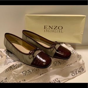 WOMEN’S ENZO ANGIOLINI 2 TONE BALLET FLATS.